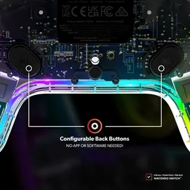 Snakebyte RGB S Controller Transparent Nintendo Switch