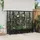 vidaXL Hochbeet mit Rankgitter und Dach 202,5 x 40 x 127 cm Schwarz