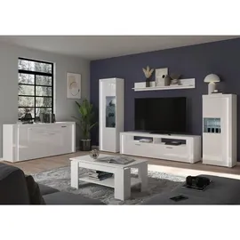 MID.YOU Vitrine Skylight weiß Hochglanz