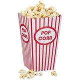 Relaxdays 49 tlg. Popcorn Set blau Weiß,Blau,Rot