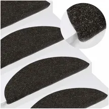 vidaXL Stufenmatte 56 x 17 cm Schwarz