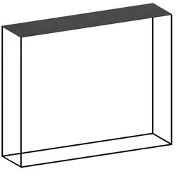 Zeus Slim Irony Konsolentisch, 124 x H 100 cm, kupferschwarz