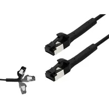 BKL Electronic 144015 RJ45 Patchkabel CAT 8.1 U/FTP 5m Schwarz 1St.