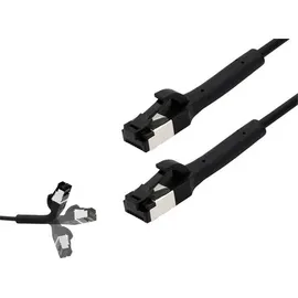 BKL Electronic 144015 RJ45 Patchkabel CAT 8.1 U/FTP 5m Schwarz 1St.