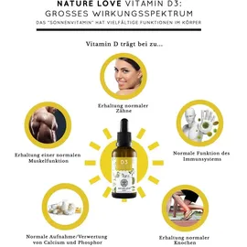 Nature Love Vitamin D3 5000 I.E Tropfen 50 ml