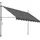 Tectake Klemmmarkise 350 x 180 cm schwarz