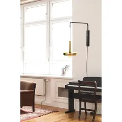 whizz, zweifarbige wandleuchte aus metall, faro barcelona