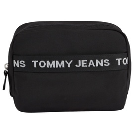 Tommy Jeans Herren Kulturbeutel Essential Nylon Nachhaltig, Schwarz (Black), Onesize