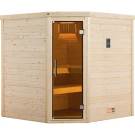 Weka Turku inkl. 7,5 kW Bio-Ofen + ext. Steuerung + Dachkranz