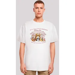 T-Shirt F4NT4STIC "Heroes of Childhood Tao Tao Childhood Memories", Herren, Gr. 3XL, weiß, Obermaterial: 100% Baumwolle, casual, oversize, Rundhals, Kurzarm ohne Bündchen, Shirts, Retro, Heroes of Childhood, TV Serie