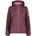 Leichte Softshelljacke für Damen mit abnehmbarer Kapuze Pflaume D42