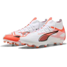 Puma Ultra 5 Match+ FG/AG Fußballschuhe 01 white/black/glowing red 39