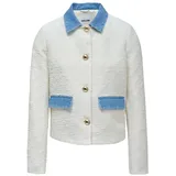 SALSA JEANS Jacke Tweed in Light Beige | Gr.: M