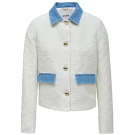 SALSA JEANS Jacke Tweed in Light Beige | Gr.: M