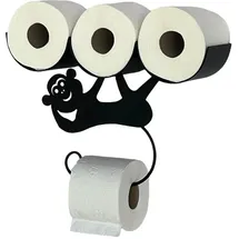 DanDiBo Ambiente DanDiBo Toilettenpapierhalter Schwarz Metall Affe Klopapierhalter Toilettenrollenhalter Wc Rollenhalter Ersatzrollenhalter