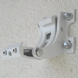 Mendler 3er-Set Wandhalterung für Markise T124, Wandkonsole Wandmontage Adapter ~ weiß