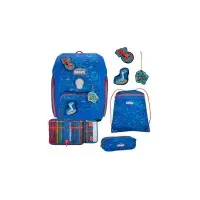 Scout Genius Superflash Schulranzenset 4 tlg. Blue Dino