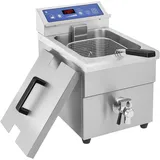 Induktionsfritteuse 5,5 l 3500 W Ablasshahn Timer - Induktionsfritteusen Royal Catering