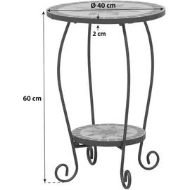 Siena Garden Blumenständer Stella Ø 40 x 60 cm Schwarz