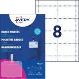 Avery Zweckform Avery Ausweisschild mit Clip 60 x 90 mm