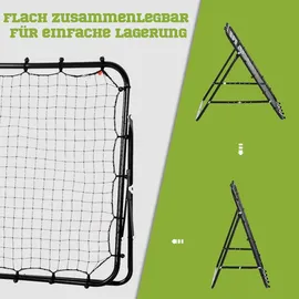 Homcom Fußballtor Schwarz 96 x 80 cm