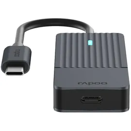 Rapoo USB-C Hub, USB-C auf USB-C grau