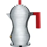 Alessi Pulcina 1 Tasse silber/rot