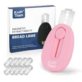 KNIFRTISAM Bäckermesser, Brotmesser Mit 10 Rasierklingen Tragbarer Brotklinge Brotzeitmesser Teigritzmesser Brot Backen Zubehör Für Brot Und Brötchen