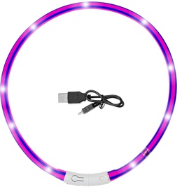 Karlie Visio Light LED Schlauchhalsband L: 20 - 70 cm violet-pink