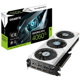 Gigabyte GeForce RTX 4060 Ti EAGLE OC Ice 8G, NVIDIA 8 GB GDDR6, Grafikkarte