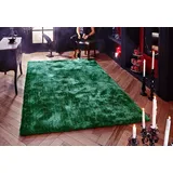 bruno banani Teppich »Dana Teppich, besonders weich und kuschelig, Kundenliebling«, rechteckig, 30 mm Höhe, uni, Mikrofaser Teppiche, Wohnzimmer, Schlafzimmer, Esszimmer 31281128-3 dunkelgrün 30 mm
