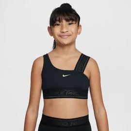Nike Pro Swoosh Asymmetrical Mädchen schwarz - schwarz