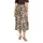 Cartoon Maxirock Damen Animalprint Beige/Khaki 44