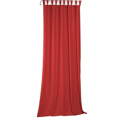 Vorhang WIRTH "Newbury", rot, B:130cm H:215cm, Baumwolle, Polyester, Gardinen, nach Maß