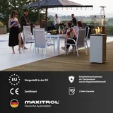 Kratki Patio Light Granito - Terrassenheizer Gas 8,2kW - Propan-Gas G31/50mbar - Set mit Reduzierstück - Heizpilz für Garden - Heizstrahler