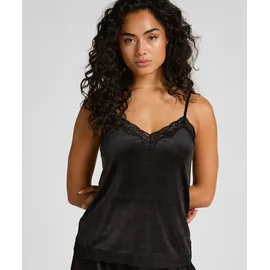 Hunkemöller Velvet lace cami Pyjama Schwarz XL