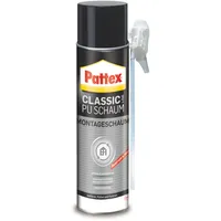 Pattex Classic PU-Montageschaum, Bauschaum für fast alle Bauuntergründe, starke Haftung, zum füllen und dämmen, 1x500ml