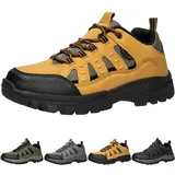 Generisch Sicherheitsschuhe Herren Leicht Atmungsaktiv Trekkingschuhe Arbeitsschuhe Damen Sportliche Schnürsenkel Schnellverschluss Schlüpfen Schuhe Drehverschluss Stahlkappenschuhe - 45 EU