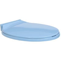 Eleganten-Stil Toilettensitz mit Absenkautomatik Blau Oval DE27187