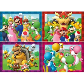 Ravensburger Kinderpuzzle 4x100 Teile - Nintendo Super Mario - Zeit für Mario!