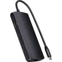 Satechi USB-C Multiport Adapter V3, (Thunderbolt), Dockingstation – USB Hub Schwarz