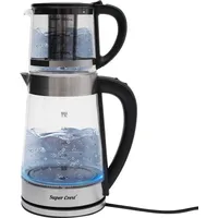 2.5l Kettle Glas-wasserkocher Heißwasserkocher Teekanne Wasserkocher Reise Wasserkocher 1800w Mit Teekanne Und Emperaturwahl