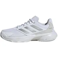 Adidas Damen CourtJam Control 3 Clay Tennis Shoes Tennisschuhe, Cloud White/Silver Metallic/Grey One, 40 2/3