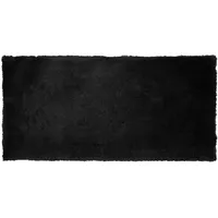 Beliani Zottelteppich EVREN Schwarz 80 x 150 cm