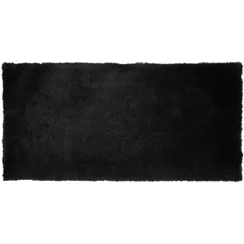 Beliani Zottelteppich EVREN Schwarz 80 x 150 cm