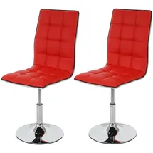 Moderne-Wohnideen MCW Esszimmerstuhl, Rot, Textil, 43x103x54 cm, Esszimmer, Stühle, Esszimmerstühle, Vierfußstühle