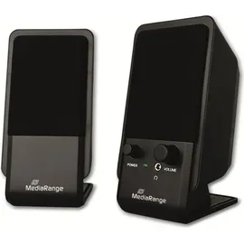 MediaRange 2.0 Kabelgebunden, 6 W, 180 - 20000 Hz, Schwarz