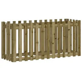 vidaXL Hochbeet Lattenzaun-Design 150 x 50 x 70 cm Braun