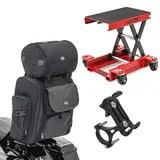 Hebebühne Rangierhilfe bis 500 kg rot + Sissybar Tasche SXL  + Smartphonehalter SH5