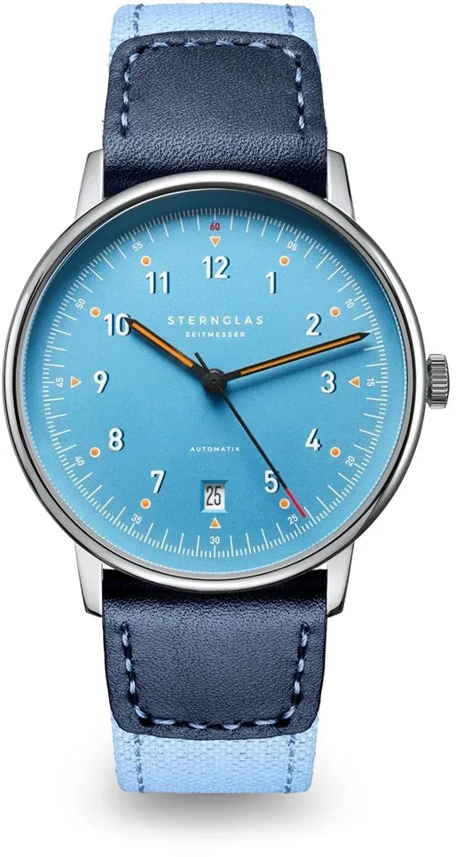 STERNGLAS - LUMATIK - silver - nylon blue / 38 MM